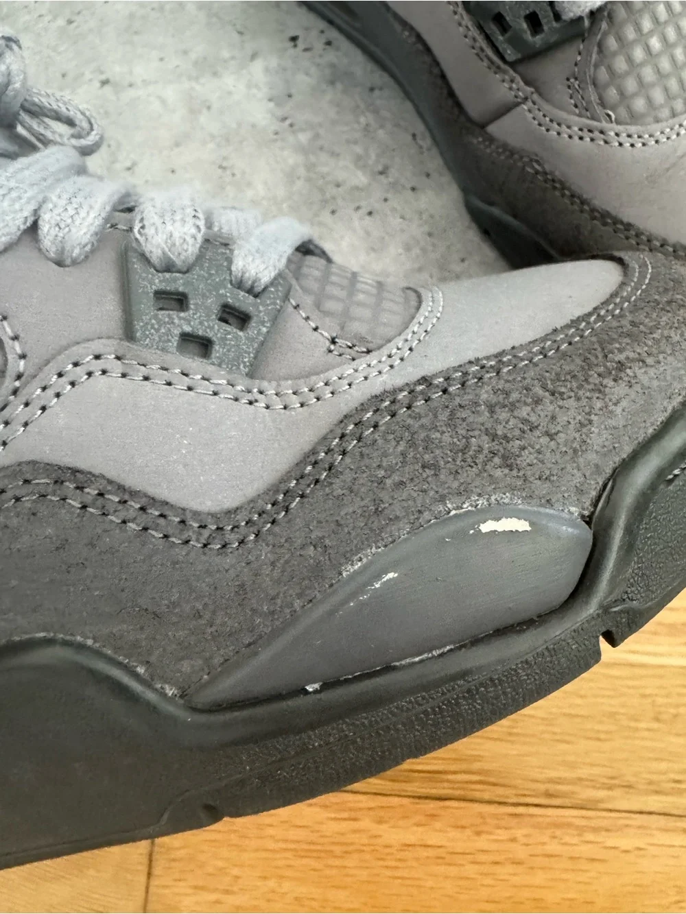 Air Jordan 4 Retro SE (GS) Smoke Grey/Iron Grey Youth Boys Size 5 Sneakers